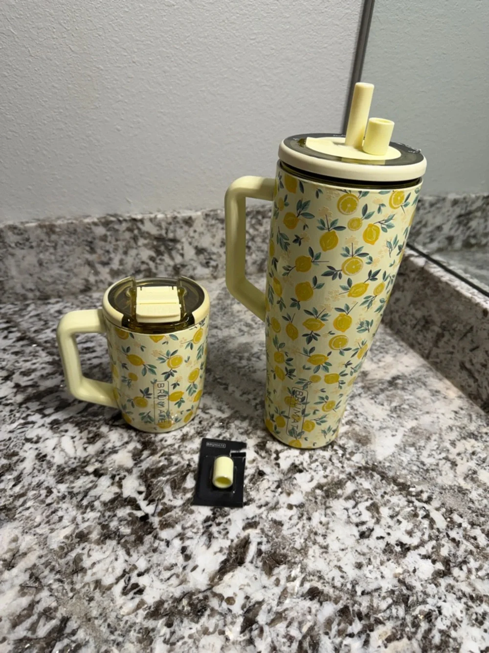 Brumate Lemoncello Tumbler 40oz and Travel Coffee Mug 15oz - Picture 1 of 9